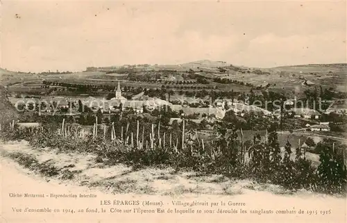 AK / Ansichtskarte  Les_Eparges_55_Meuse Village detruit par la Guerre 