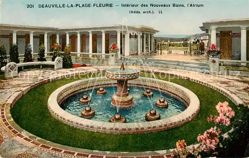 AK / Ansichtskarte  Deauville-sur-Mer La Plage Fleurie Interieur des Nouveaux Bains l'Atrium 