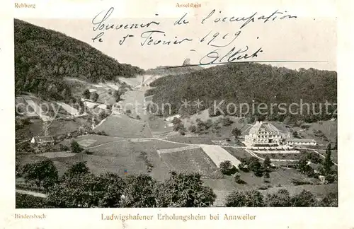 AK / Ansichtskarte  Annweiler_Trifels Ludwigshafener Erholungsheim  Panorama Annweiler_Trifels