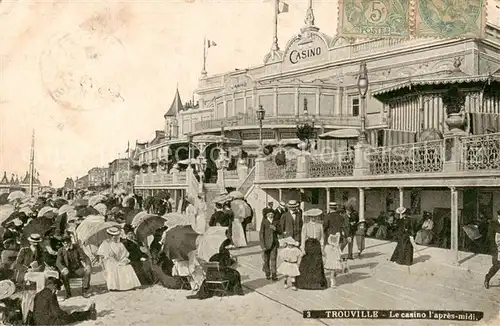 AK / Ansichtskarte  Trouville-sur-Mer Le casino lapres midi Trouville-sur-Mer