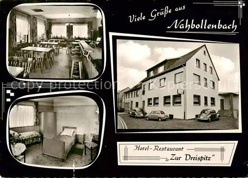 AK / Ansichtskarte  Nahbollenbach Hotel Restaurant Zur Dreispitz Gaststube Zimmer Nahbollenbach