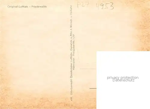 AK / Ansichtskarte  Friedewalde_Westfalen Fliegeraufnahme Friedewalde_Westfalen
