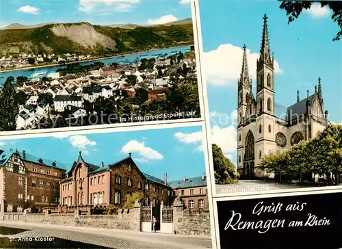 AK / Ansichtskarte  Remagen Erpeler Ley St Anna Kloster Apollinariskirche Remagen