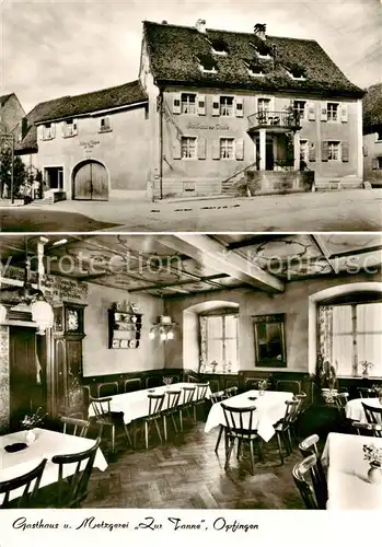 AK / Ansichtskarte 73830961 Opfingen Gasthaus Metzgerei Zur Tanne Gastraum Opfingen