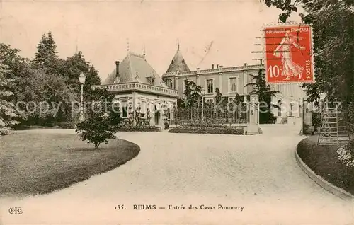 AK / Ansichtskarte Reims_51 Entree des Caves Pommery 