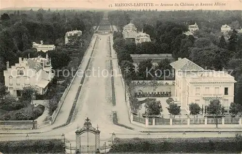AK / Ansichtskarte Maisons Laffitte_78_Yvelines Avenue du Chateau det Avenue Albine 