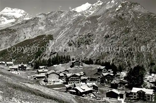 AK / Ansichtskarte Saas Fee_VS mit Laquinhorn und Weissmies 