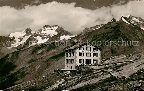 AK / Ansichtskarte Saas Fee_VS Hotel Plattjen Fletschhorn Laquinhorn Weissmies 