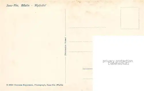 AK / Ansichtskarte Saas Fee_VS Allalin Alphubel 