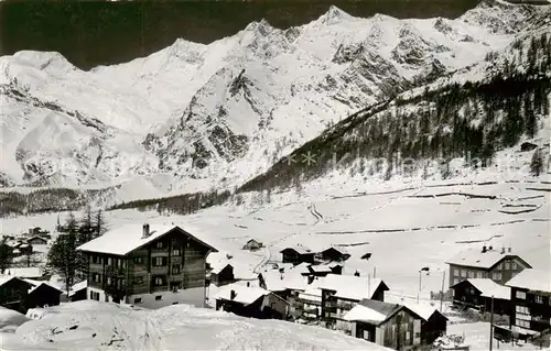 AK / Ansichtskarte Saas Fee_VS Alphubel Mischabelgruppe 