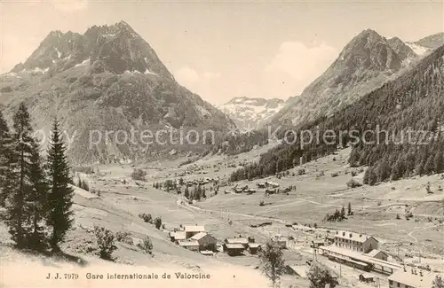 AK / Ansichtskarte Chamonix_74_Haute Savoie Gare internationale de Valorcine 