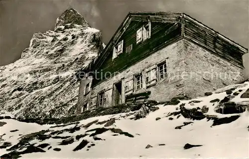 AK / Ansichtskarte Zermatt_VS Matterhornhuette Zermatt_VS