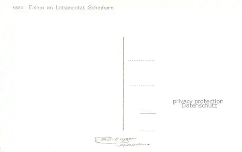 AK / Ansichtskarte Eisten im Loetschental mit Schinhorn Eisten