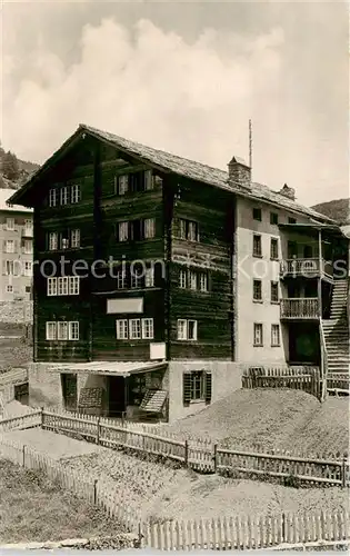 AK / Ansichtskarte Saas Fee_VS Sommer Chalet 