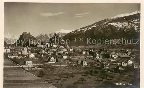 AK / Ansichtskarte Sion__Sitten_Seduno_VS Vue aerienne 
