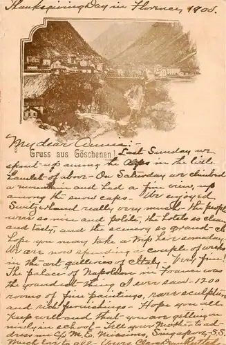 AK / Ansichtskarte Goeschenen_Goeschenen_UR Panorama 