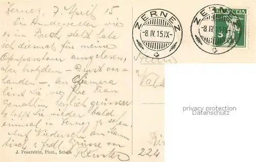 AK / Ansichtskarte Zernez_GR Ortsansicht Zernez_GR