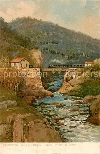 AK / Ansichtskarte Luino_Lago Maggiore_IT Ferrovia Ponte Tresa  