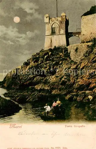 AK / Ansichtskarte Nervi_Genova_Genua_Liguria_IT Torre Gropallo 