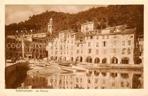 AK / Ansichtskarte Portofino_Liguria_IT La Piazza 