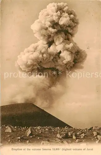 AK / Ansichtskarte Smeroe_Vulcano_Java_Indonesia Eruption of the vulcano 