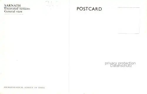AK / Ansichtskarte Sarnath_India General view 