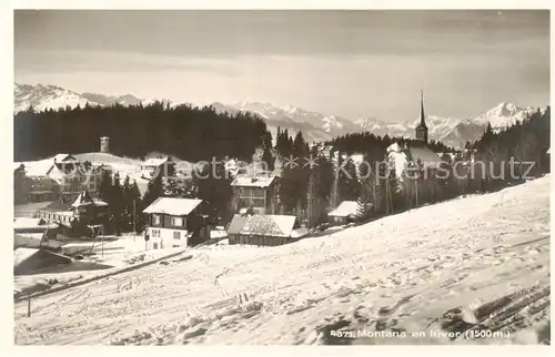 AK / Ansichtskarte Montana_VS en hiver Montana_VS