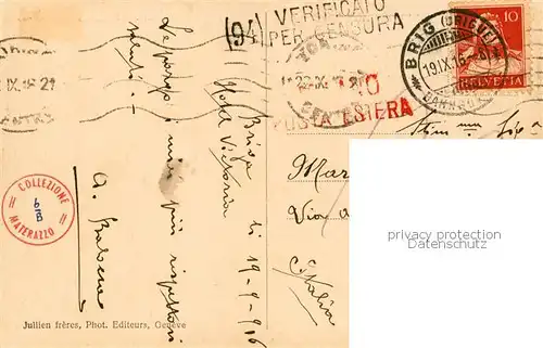 AK / Ansichtskarte Brigue_Brig_VS Vue generale 