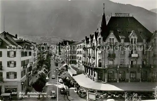 AK / Ansichtskarte Brig_Brigue_VS Bahnhofstrasse 