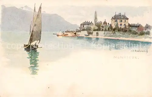 AK / Ansichtskarte Montreux__VD Motiv Kuenstlerkarte 
