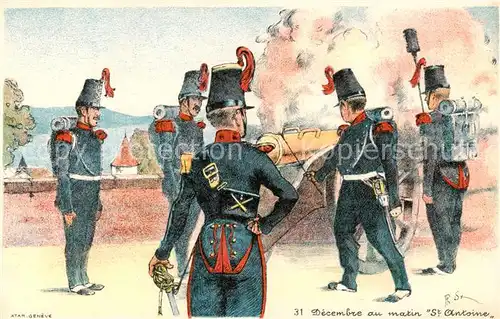 AK / Ansichtskarte Geneve_GE Decembre au matin St Antoine Geneve_GE