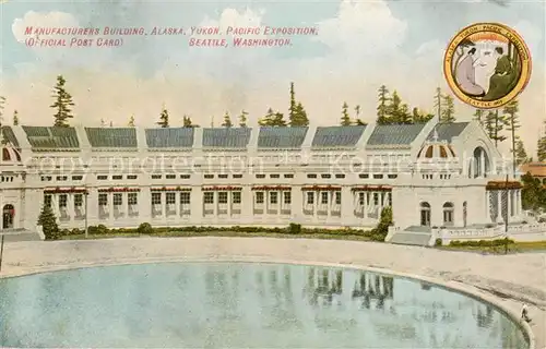 AK / Ansichtskarte Seattle_Washington_USA Manufactured Building Alaska Yukon Pacific Exposition 