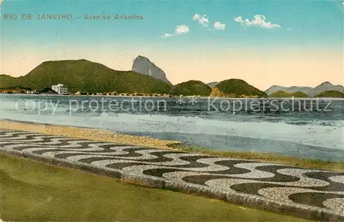 AK / Ansichtskarte Rio_de_Janeiro Avenida Atlantica Rio_de_Janeiro