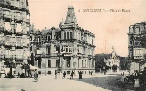 AK / Ansichtskarte San_Sebastian__Pais_Vasco_ES Plaza de Bilbao 