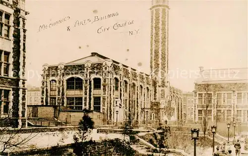 AK / Ansichtskarte New_York_City Mechanics and Arts Building City College New_York_City
