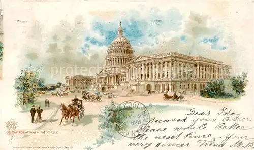 AK / Ansichtskarte Washington__DC Capitol 