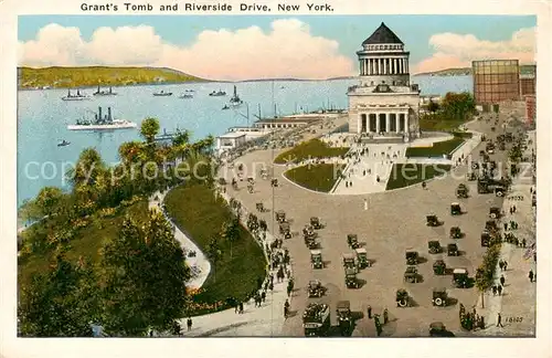 AK / Ansichtskarte New_York_City Grants Tomb and Riverside Drive New_York_City