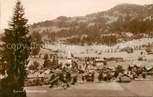 AK / Ansichtskarte Saanen_BE Panorama 