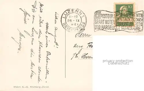 AK / Ansichtskarte Luzern__LU Altes Haus bei der Hofkirche 