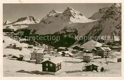 AK / Ansichtskarte Inner Arosa_GR mit Furkahoerner 