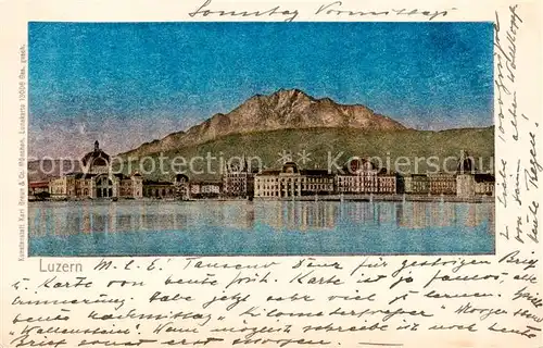 AK / Ansichtskarte Luzern__LU Panorama 