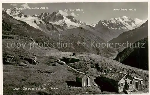 AK / Ansichtskarte Gueulaz_1969m_Col_de_la_Saint Maurice_VS Panorama 
