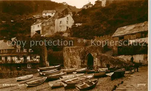 AK / Ansichtskarte 73831541 Clovelly_UK Bootsliegeplatz 