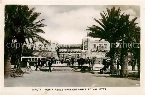 AK / Ansichtskarte 73831547 Malta__Insel Porta Reale Main Entrance to Valletta 