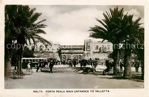 AK / Ansichtskarte  Malta__Insel Porta Reale Main Entrance to Valletta 