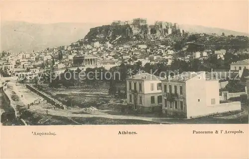 AK / Ansichtskarte 73831548 Athenes_Athen Panorama et l'Acropole Athenes Athen