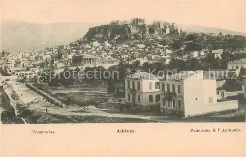 AK / Ansichtskarte  Athenes_Athen Panorama et l'Acropole Athenes Athen