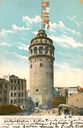 AK / Ansichtskarte  Constantinople Tour de Galata Constantinople