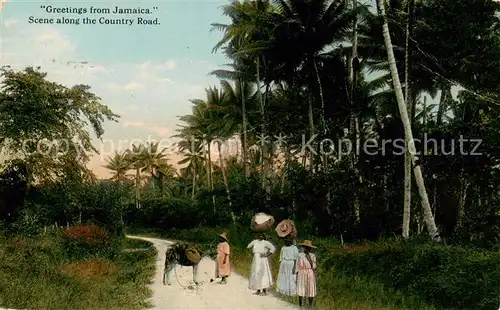 AK / Ansichtskarte  Jamaica__Caribic Scene along the Country Road 