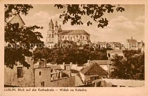 AK / Ansichtskarte 73831597 Lublin Blick zur Kathedrale Lublin